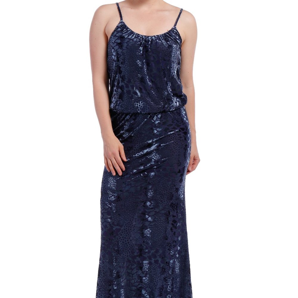 Womens Korean Knit Burnout Velvet Cocktail Dress - Evening Dress